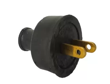 Clavija Caucho Macho15 AMP Sin Polo